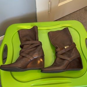 Stuart Weitzman Brown Heeled Boots